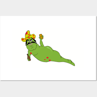 Solid Green Mexican Drinking Worm from Bridesmaids Posters and Art